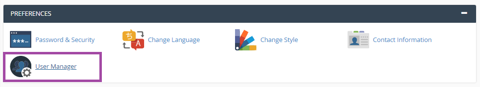 cPanel-də əlavə istifadəçiləri necə yaratmaq olar? — ekran görüntüsü 1