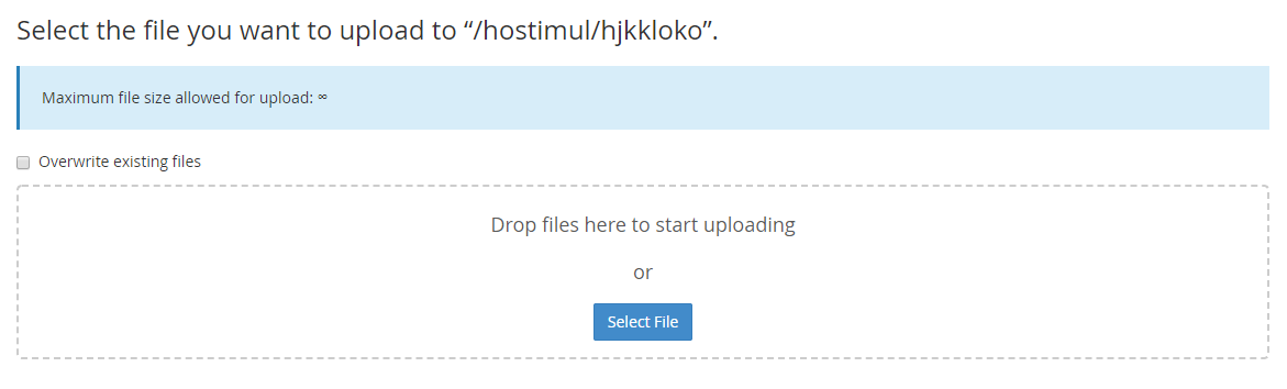 cPanel-də File Manager-i necə istifadə etmək olar? — ekran görüntüsü 5