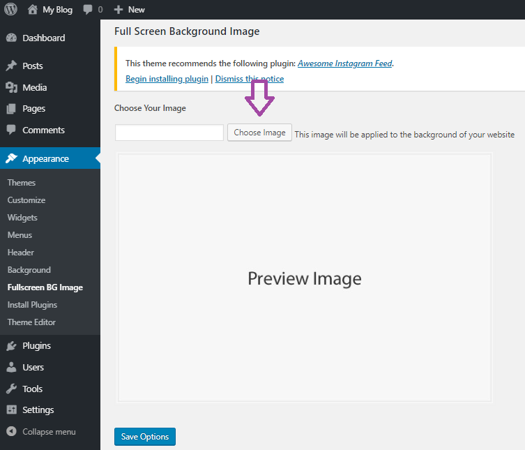 WordPress saytına arxa fonu necə əlavə etmək olar? — ekran görüntüsü 6