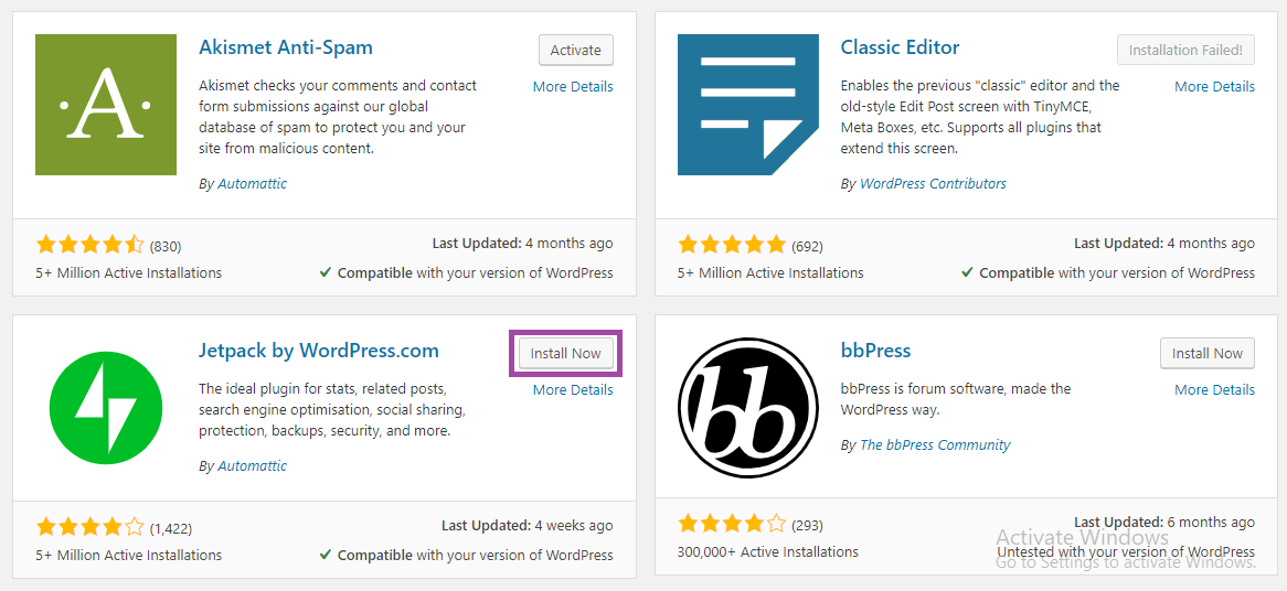 WordPress-də plaqini necə quraşdırmaq olar? — ekran görüntüsü 3