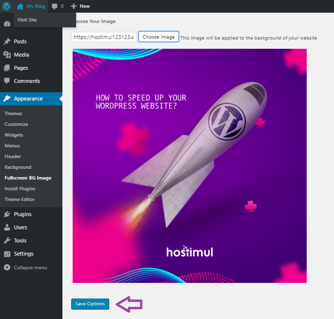 How to Add a Full Screen Background Image in WordPress? — screenshot 8