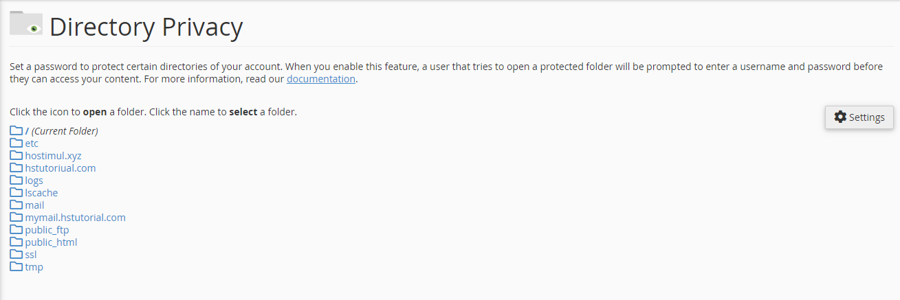 How to password protect files and directories in cPanel? — screenshot 2