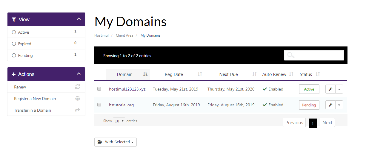 How to access the Domain Panel? — screenshot 3