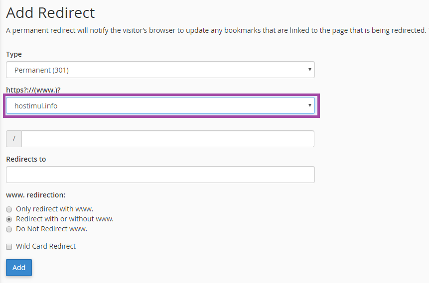 How to redirect a domain in cPanel? — screenshot 3