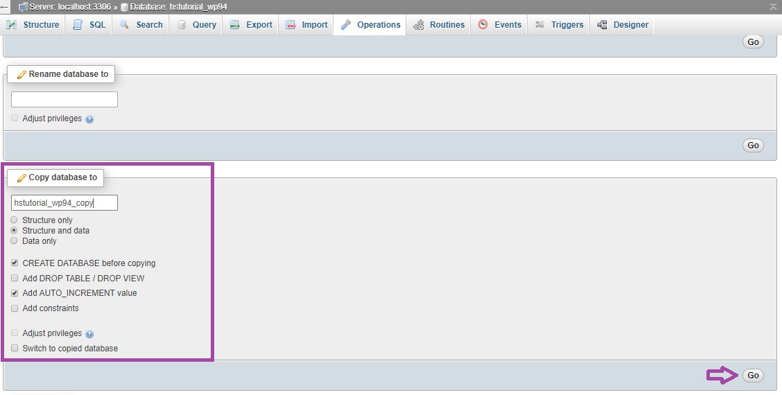 How to Duplicate a Database in phpMyAdmin? — screenshot 3