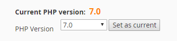 How to change PHP versions using PHP Selector? — screenshot 2
