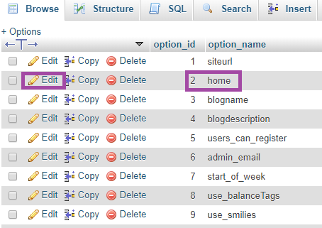 How to Change Your WordPress URL using phpMyAdmin? — screenshot 5