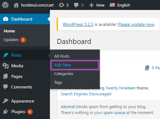 How to manage posts in WordPress? — screenshot 1