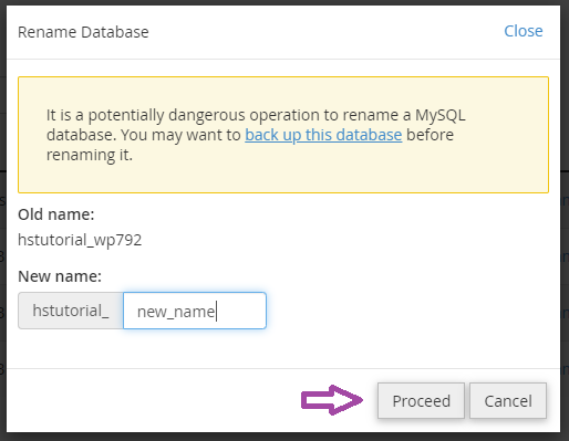 How to Rename a Database in phpMyAdmin? — screenshot 3