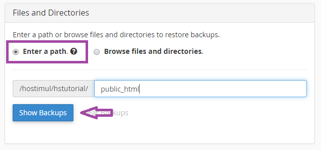 How to restore file or directory in cPanel? — screenshot 3