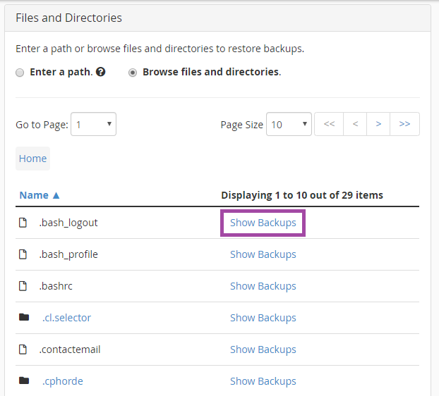 How to restore file or directory in cPanel? — screenshot 7