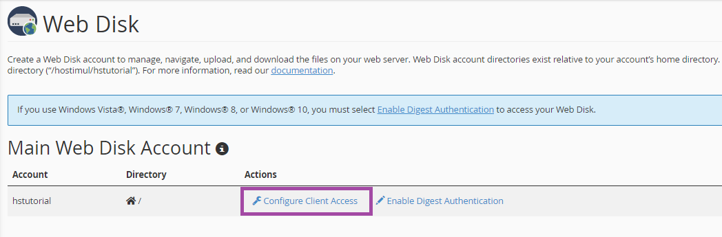 How to connect to Web Disk? — screenshot 2