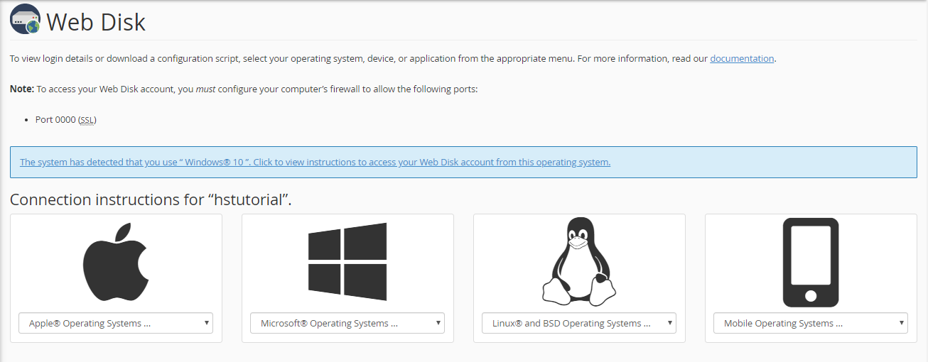 How to connect to Web Disk? — screenshot 3