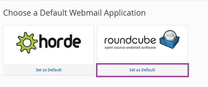 Как установить Horde или RoundCube в качестве веб-почты по умолчанию? — скриншот 3