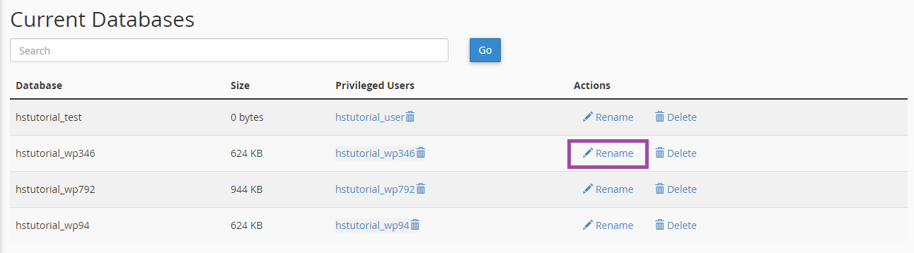 how-to-rename-a-database-in-phpmyadmin-databases